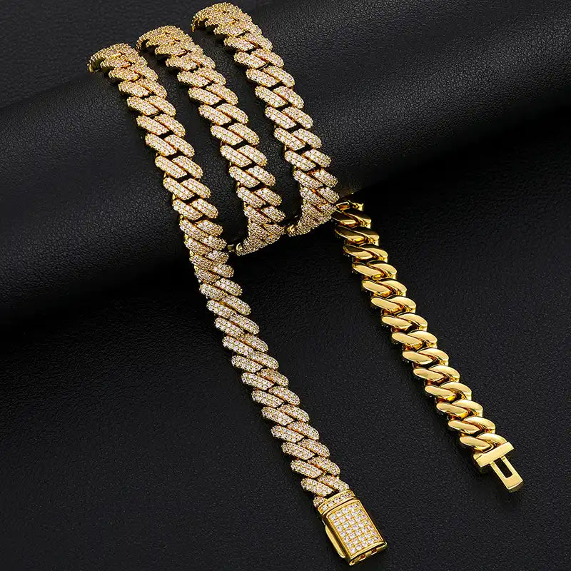 9mm Moissanite Miami Cuban Link Chain