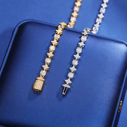 6mm Moissanite Star Tennis Bracelet