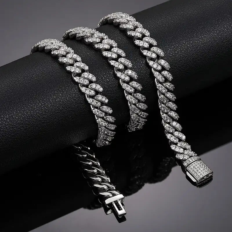 8mm Moissanite Cuban Link Chain