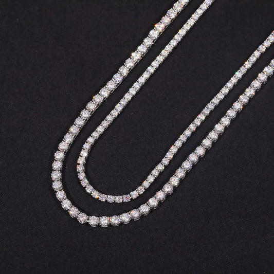 2mm-6mm Moissanite Tennis Chain