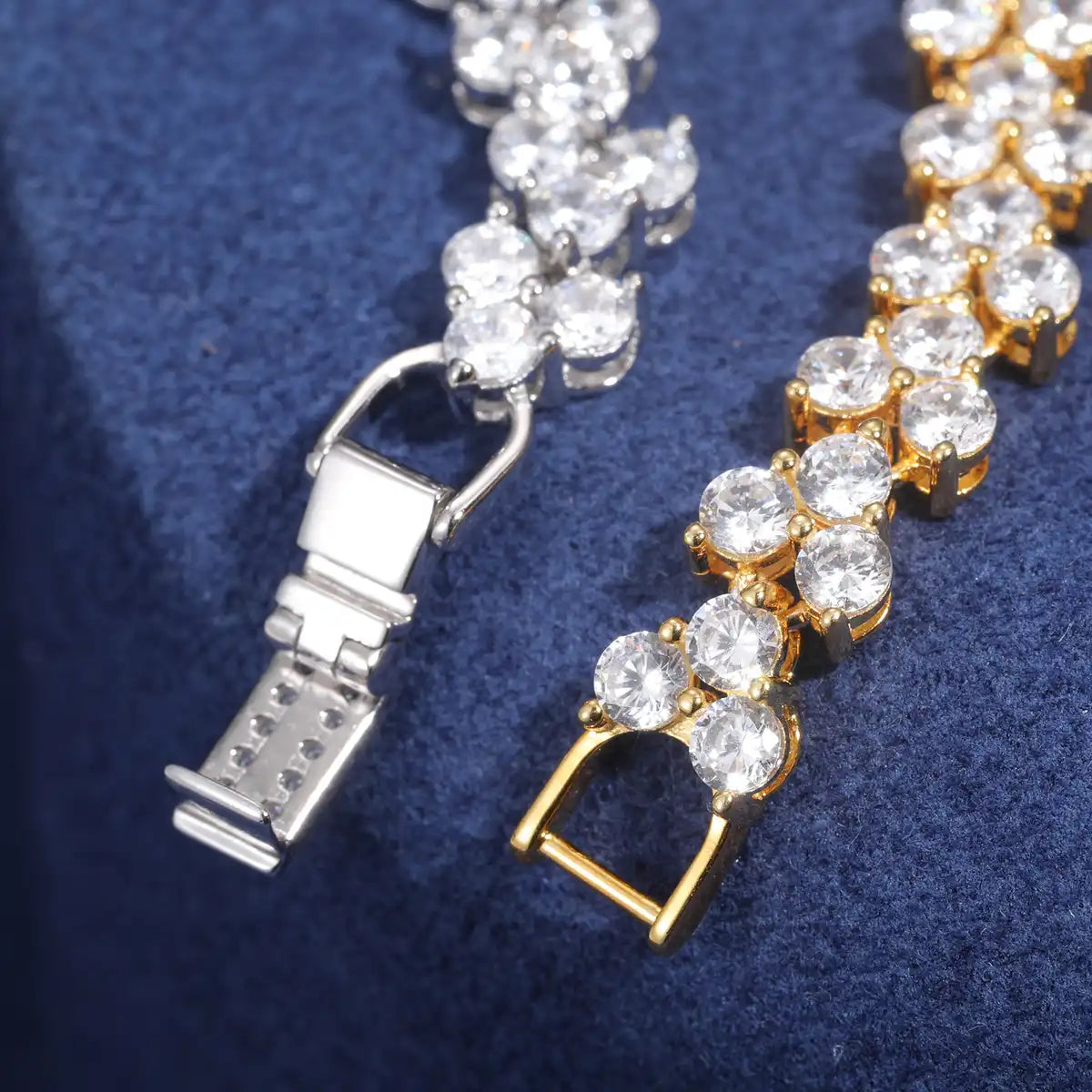 6mm Three-Stone Heart Moissanite Tennis Bracelet