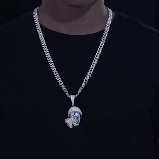 Moissanite Lean Head Pendant