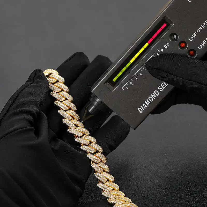 9mm Moissanite Miami Cuban Link Chain