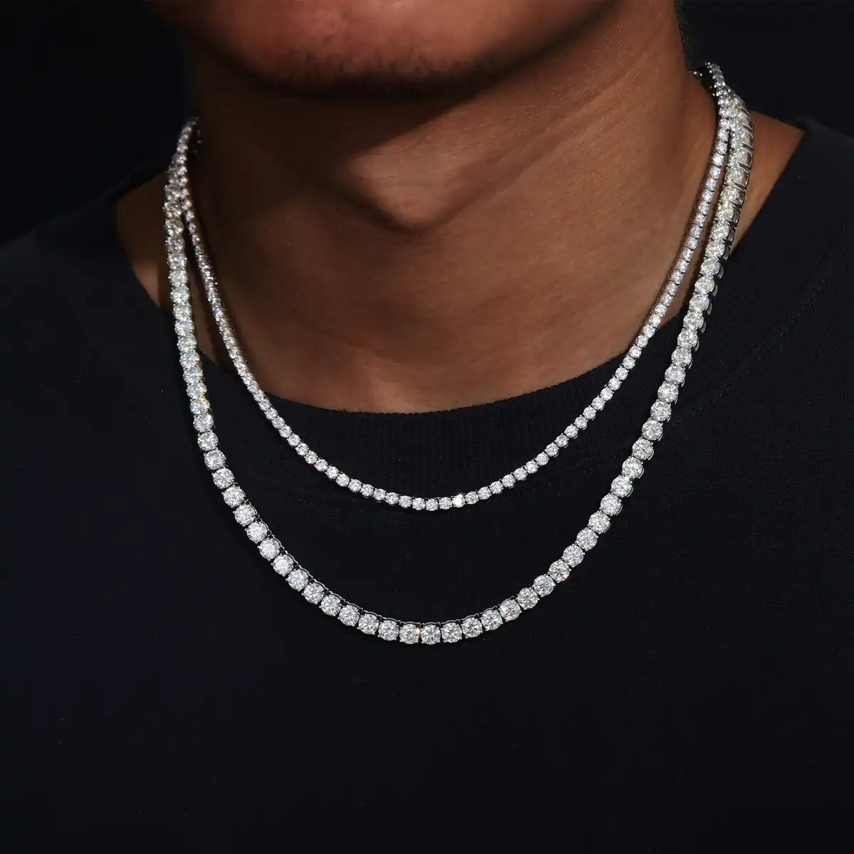 2mm-6mm Moissanite Tennis Chain