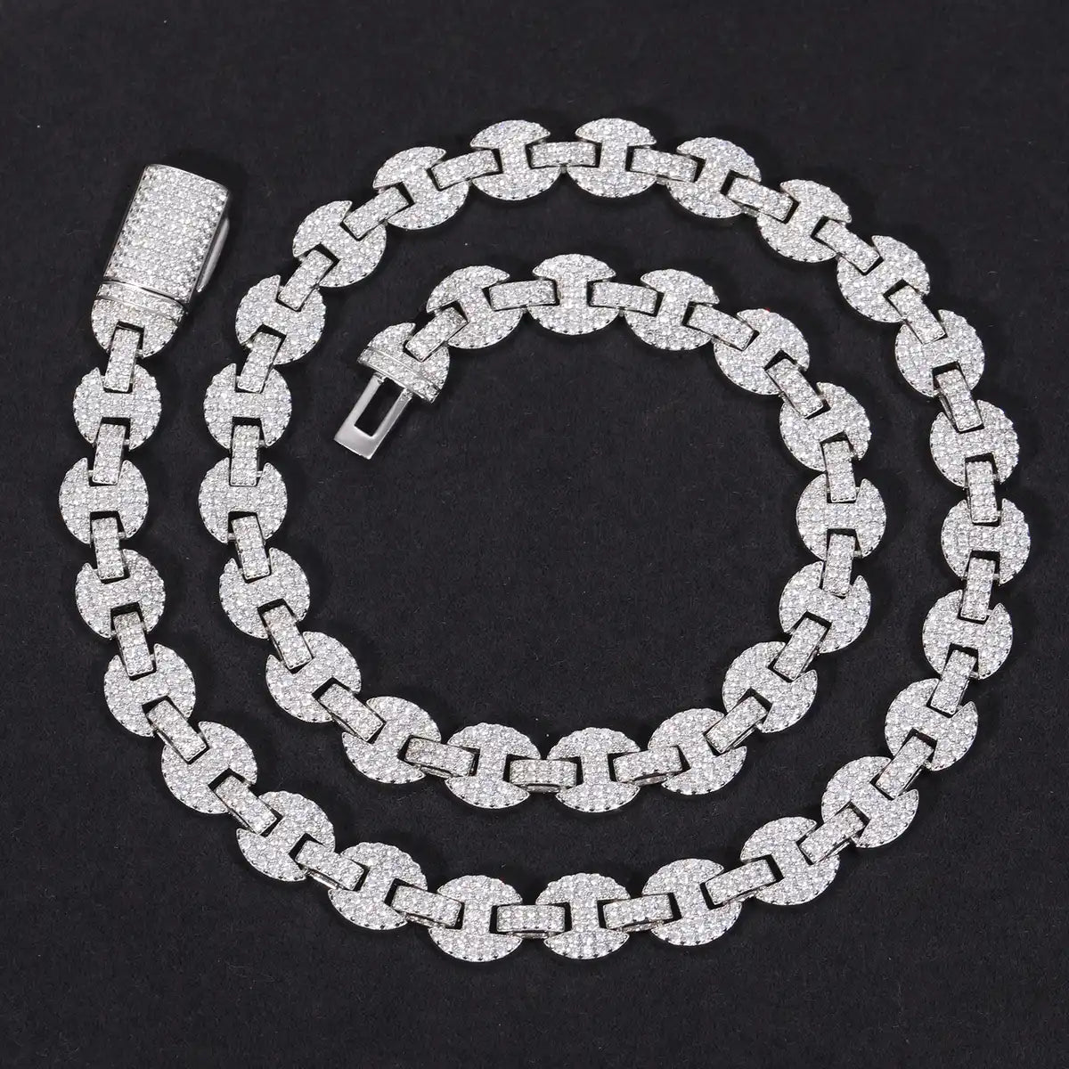 6mm-10mm Moissanite Gucci Link Chain