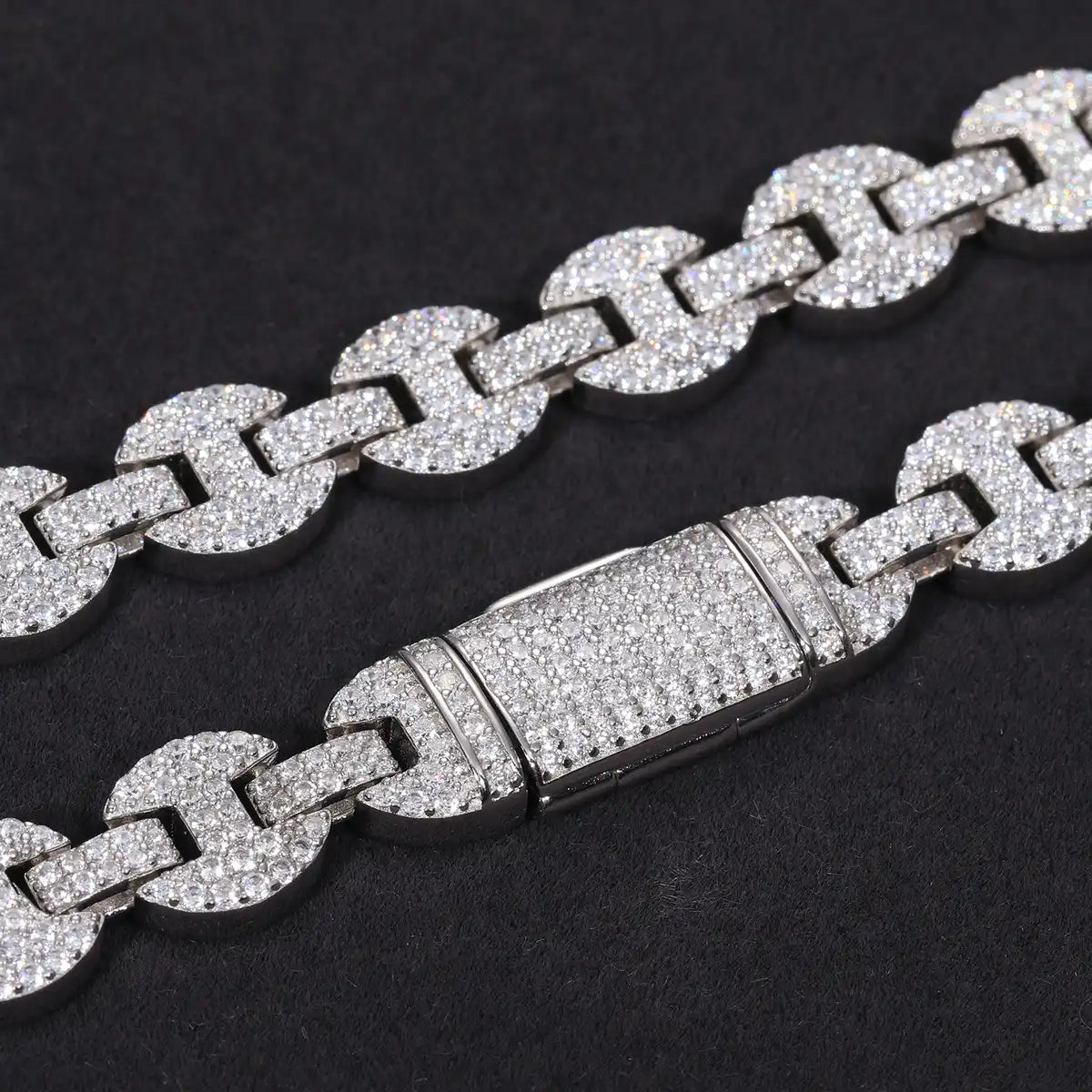 6mm-10mm Moissanite Gucci Link Chain