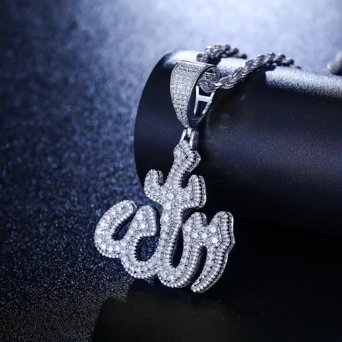 Moissanite Islamic Allah Pendant