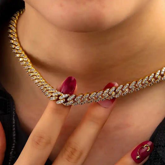 8mm Moissanite Cuban Link Chain