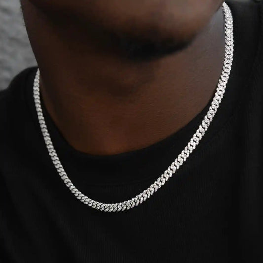 6mm Moissanite Cuban Link Chain