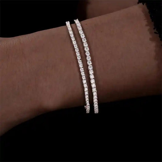 2mm-2.5mm Moissanite Tennis Bracelet