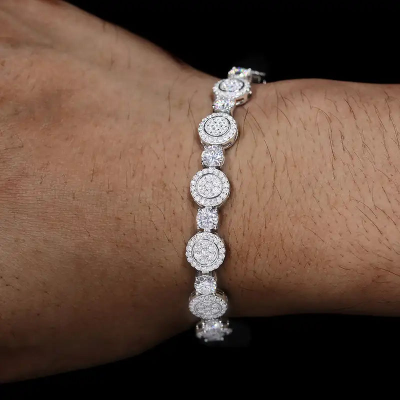 9mm Moissanite Circle Tennis Bracelet